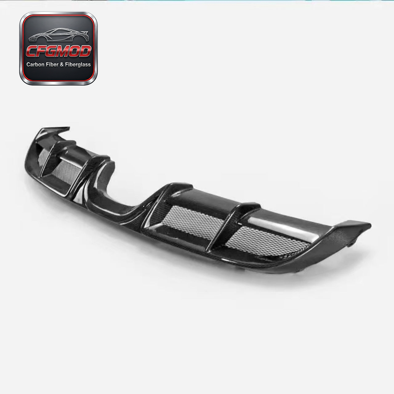GT4 Style Dry Carbon Fiber Rear Lip Diffuser for Porsche 718 Boxster Cayman Rear Bumper Splitter Tuning Parts — 6