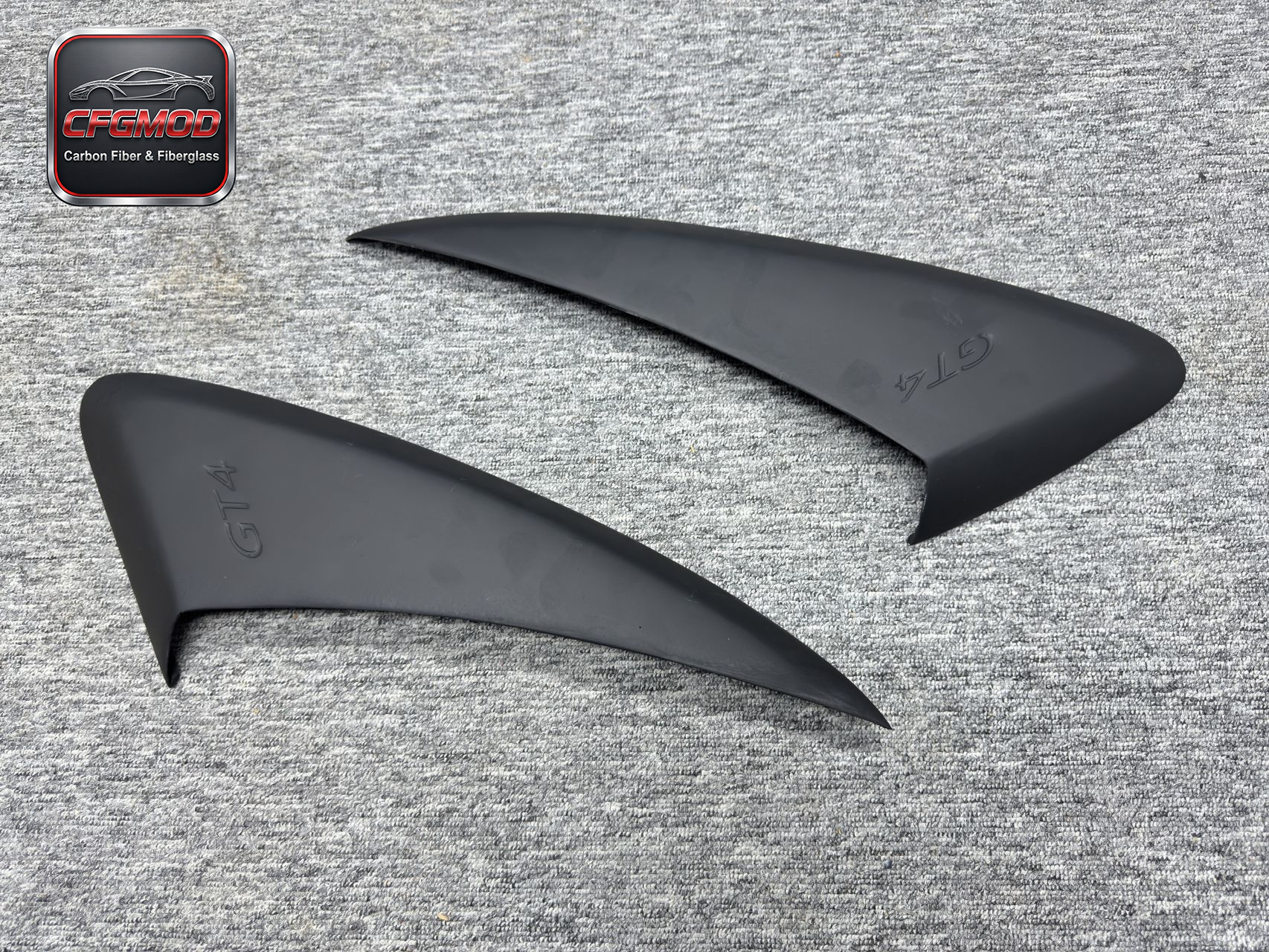 GT4 Style Carbon Fiber Rear Side Vents Air Intakes for Porsche 987 Boxster Cayman Side Quarter Panel Tuning Parts — 4