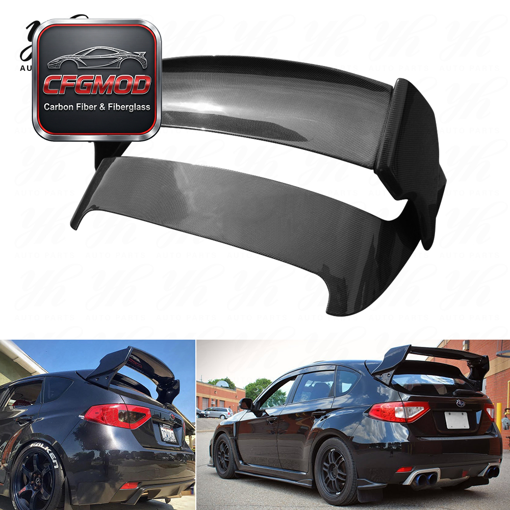 2008-2014 Impreza GRB WRX/STI VRS Style High Quality Black Rear Spoiler No Brake Light — 7