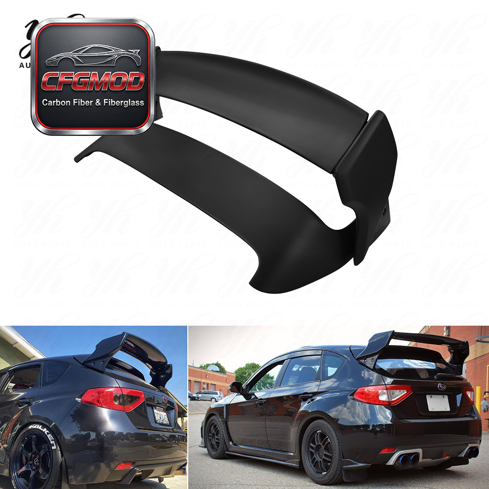 2008-2014 Impreza GRB WRX/STI VRS Style High Quality Black Rear Spoiler No Brake Light — 9