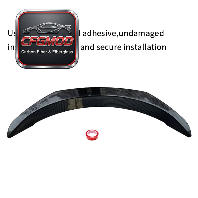 Dry Carbon Fiber V Design Rear Wing Lip for Tesla Model 3 Facelift 2024 2025 2026 — 4